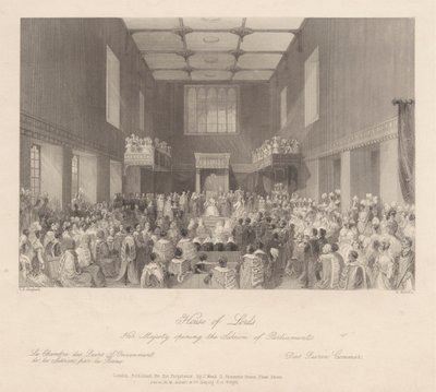 Her Majesty opening the Session of Parliament by Henry Melville