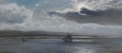 The Traeth Mawr, Moonlight by Henry Moore