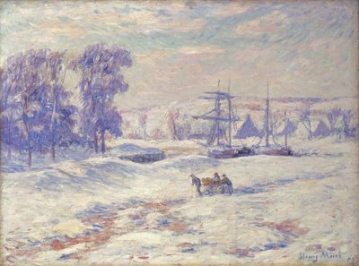 Snow at Quimper, 1909 by Henry Moret