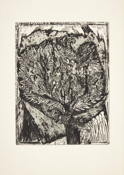 Løkken. Dune Landscape with Sign by Henry Nielsen