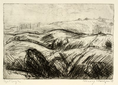Steeply Hilly Landscape by Henry Nielsen
