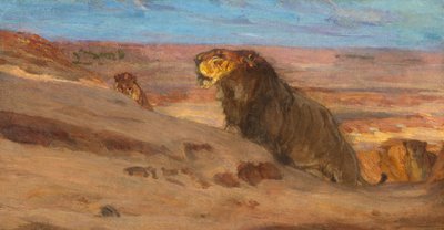 Lions in the Desert by Henry Ossawa Tanner