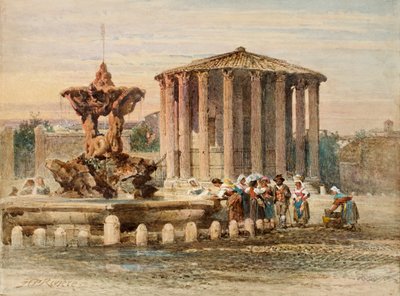 Fountain in Rome by Henry Parsons Riviere