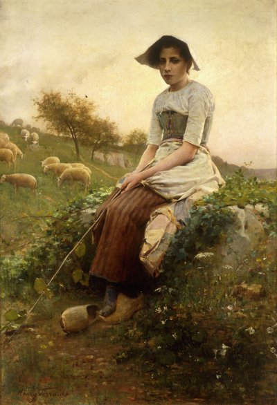 The Shepherdess by Henry Paul Perrault