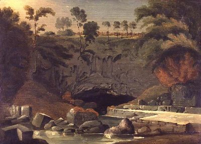 Porth-yr-Ogof, Brecknockshire by Henry Penry Williams