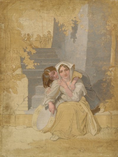The Tambourine by Henry Penry Williams