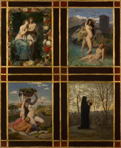 The Four Seasons, 1850 by Henry Picou