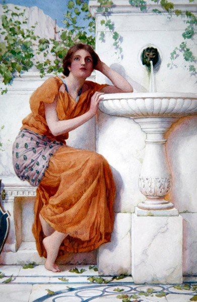 The Music of the Fountain by Henry Ryland