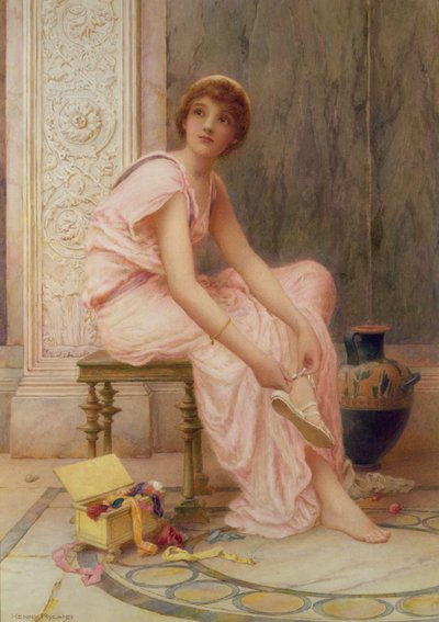 Tying Sandals by Henry Ryland