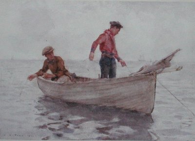 Boys fishing off Newlyn by Henry Scott Tuke