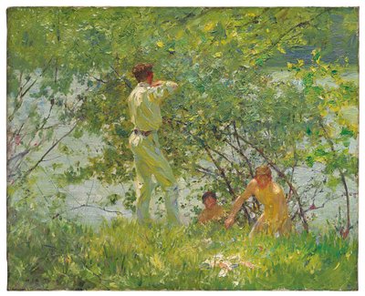 Leafy June by Henry Scott Tuke
