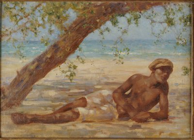 Samuel under a Tree, Jamaica by Henry Scott Tuke