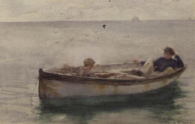 Two Boys in a Rowing Boat by Henry Scott Tuke
