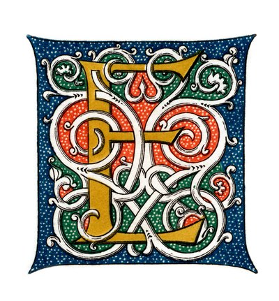 Initial Letter E by Henry Shaw