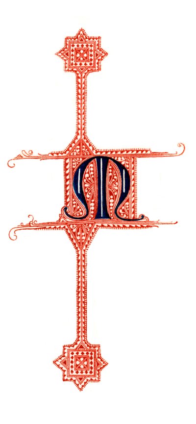 Initial Letter M, 1843 by Henry Shaw