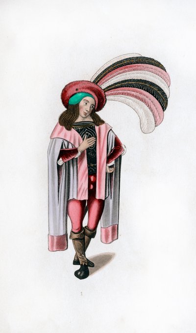 Male Dress, c1480, 1843 by Henry Shaw
