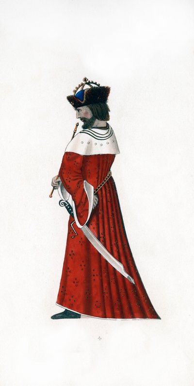 Male dress, c1480, 1843 by Henry Shaw