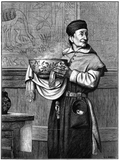 Bringing in the wassail bowl by Henry Stacey Marks