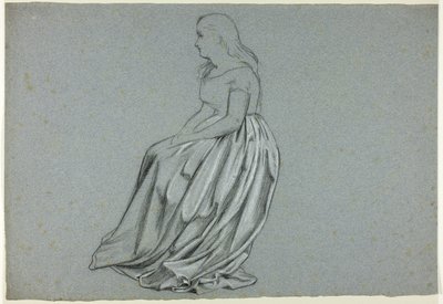 Profile of a Seated Woman by Henry Stacy Marks
