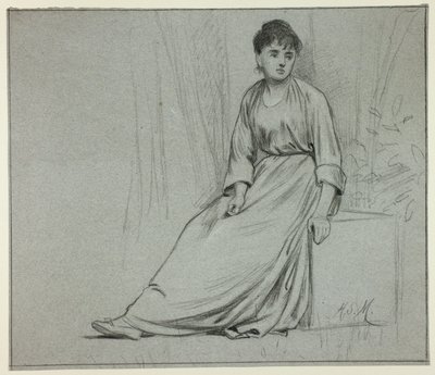 Seated Woman Facing Right by Henry Stacy Marks