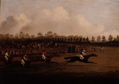 Finish of the Doncaster St. Leger by Henry Thomas Alken