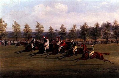 Racing Scene by Henry Thomas Alken