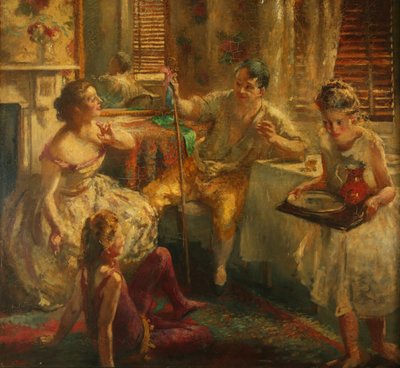 Strolling Players by Henry Tonks