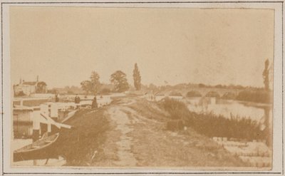 Chertsey Lock & Bridge by Henry W. Taunt