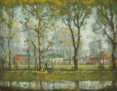 New England Village by Henry Ward Ranger