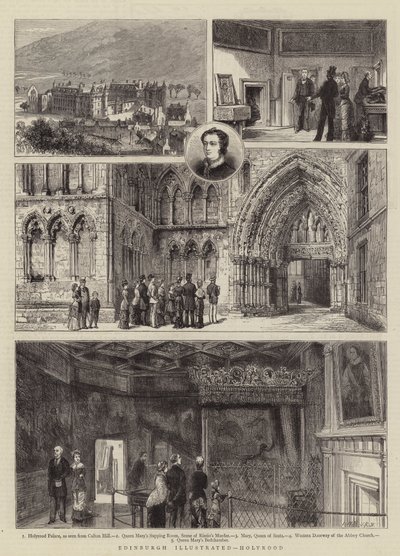 Edinburgh Illustrated, Holyrood by Henry William Brewer