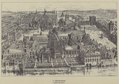 Westminster, from the East by Henry William Brewer