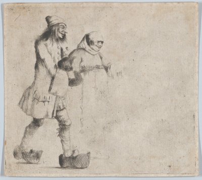 Happy Peasant and Monk, 1770 by Henry William Bunbury