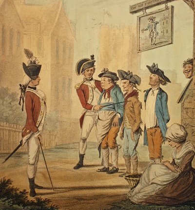 Recruits, published 1780 by Henry William Bunbury