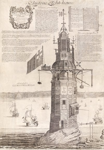 Edystone Light House by Henry Winstanley