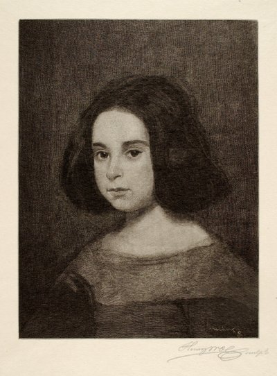 Portrait of a Young Girl by Henry Wolf