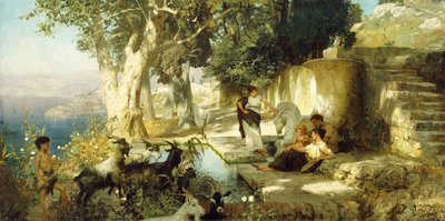 Sunny Afternoon at the Well by Henryk Siemieradzki