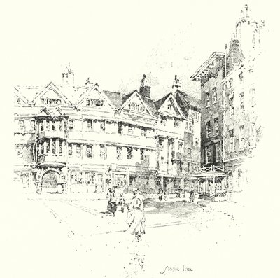 Staple Inn, London by Herbert (after) Railton