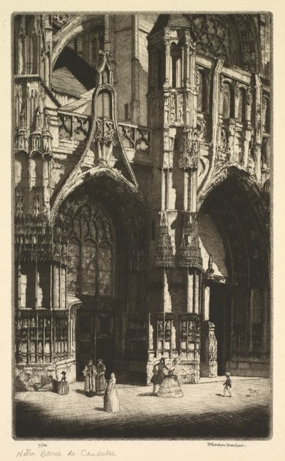 Notre Dame de Caudebec by Herbert Gordon Warlow