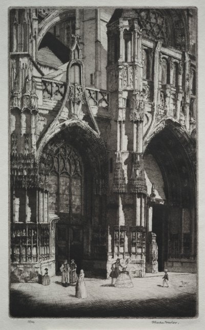 Notre Dame de Caudebec, France by Herbert Gordon Warlow