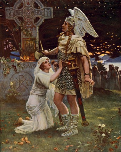 Sir Galahad by Herbert Gustave after Schmalz