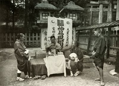 A Fortune-Teller at Inari Temple by Herbert Ponting