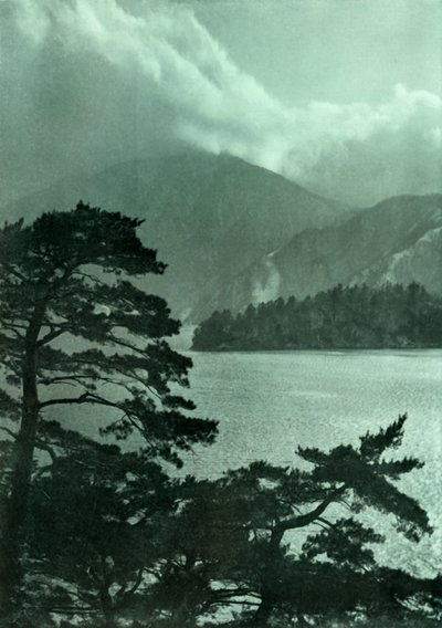 Approaching Storm on Lake Motosu by Herbert Ponting