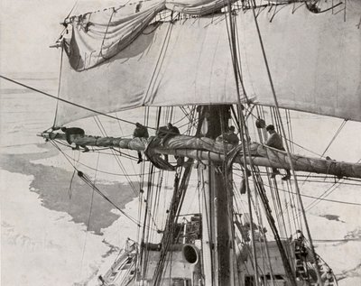 Furling Sail in the Pack, c1910-1913 by Herbert Ponting