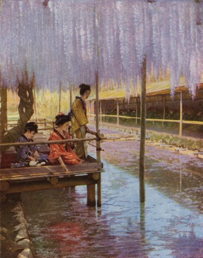 Under the Purple Wistarias by Herbert Ponting