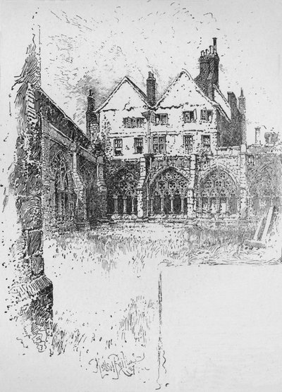 The Cloisters, Westminster Abbey by Herbert Railton