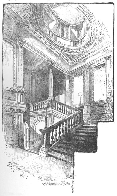 The Staircase, Ashburnham House by Herbert Railton