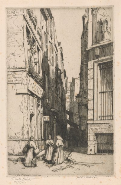 Rue de la Parcheminerie, Paris by Herman Armour Webster
