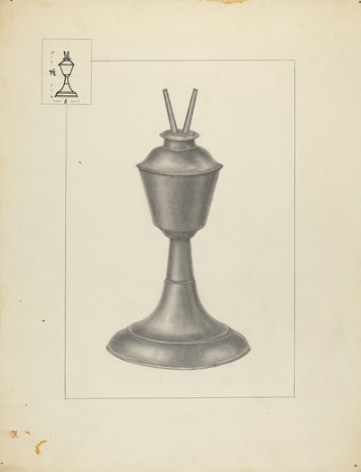 Camphene Lamp by Herman Bader