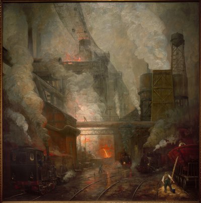 Blast Furnace Tapping in Hörde by Herman Heijenbrock