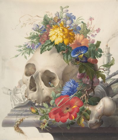 Vanitas Still Life by Herman Henstenburgh